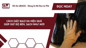 cách giặt balo da