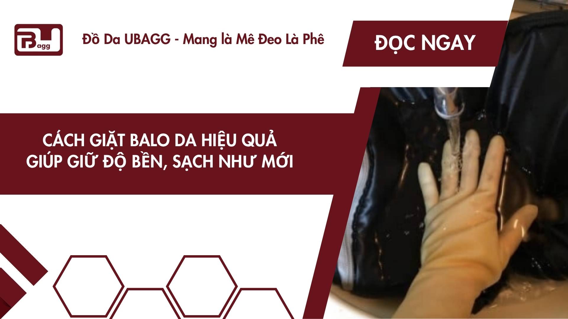 cách giặt balo da