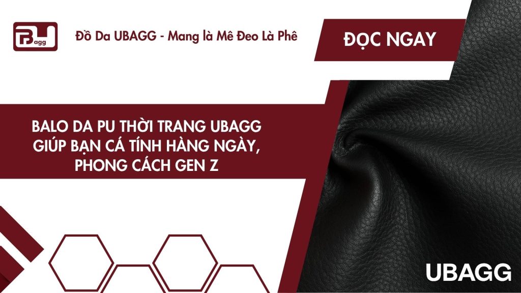 balo da pu thời trang