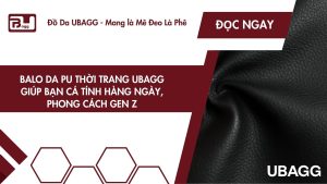 balo da pu thời trang