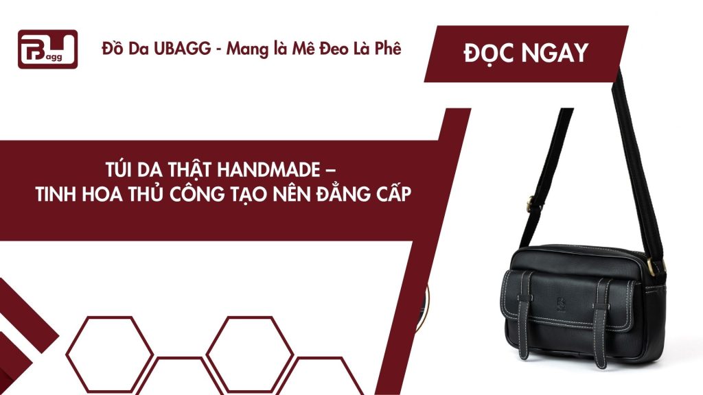 túi da thật handmade